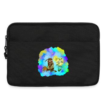 Loutre Chercheuse Stellaire - Sacoche pour ordinateur portable 13 pouces - noir - Devant