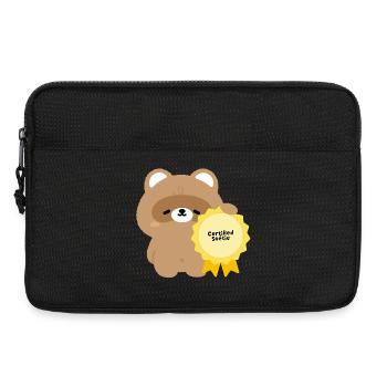 Zertifizierter Softie Beaver - Laptoptasche 13" - Schwarz - Vorne