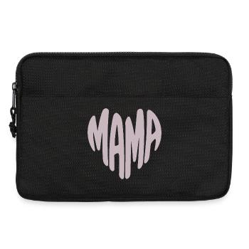 Mom Heart Typography - Laptop bag 13" - black - Front