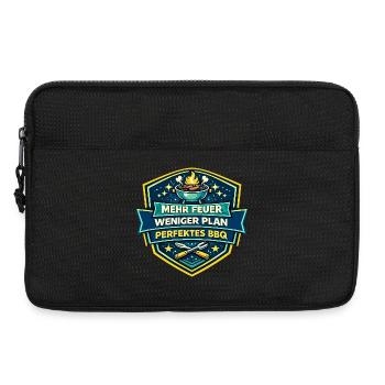 Mehr Feuer Weniger Plan BBQ - Laptoptasche 13" - Schwarz - Vorne
