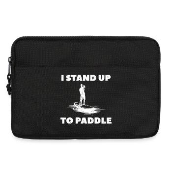 I Stand Up To Paddle SUP - Laptoptasche 13" - Schwarz - Vorne