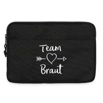 team_braut - Laptoptasche 13" - Schwarz - Vorne