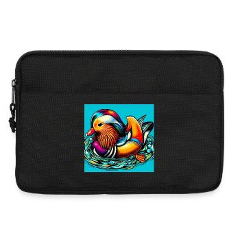 Mandarin duck - Laptop bag 13" - black - Front