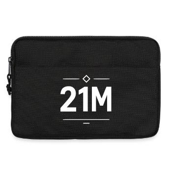 Limite de maillot de 21M pour les fans de Bitcoin et de Crypto - Sacoche pour ordinateur portable 13 pouces - noir - Devant