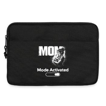 Chemise activée en mode maman : cadeau drôle de mère - Sacoche pour ordinateur portable 13 pouces - noir - Devant