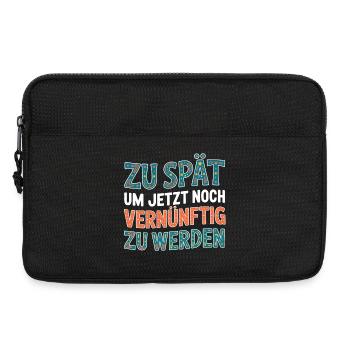 Zu spät vernünftig zu werden - Laptoptasche 13" - Schwarz - Vorne