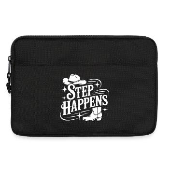 Step Happens Western Line Dance - Laptoptasche 13" - Schwarz - Vorne