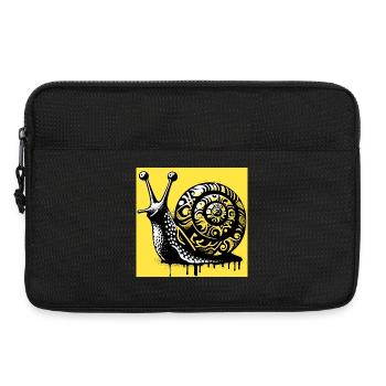 Schnecke - Laptoptasche 13" - Schwarz - Vorne