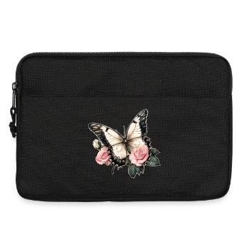 Vintage papillon - Sacoche pour ordinateur portable 13 pouces - noir - Devant