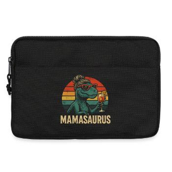 Mamasaurus Mama Mutter Geschenkidee Humor Lustig - Laptoptasche 13" - Schwarz - Vorne