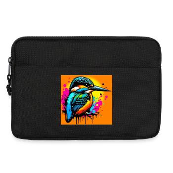 martin-pêcheur - Sacoche pour ordinateur portable 13 pouces - noir - Devant