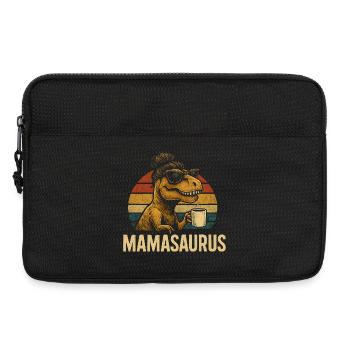 Mamasaurus Mama Mutter Geschenkidee Humor Lustig - Laptoptasche 13" - Schwarz - Vorne