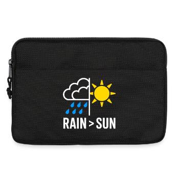 Rain Over Sun Regen - Laptoptasche 13" - Schwarz - Vorne
