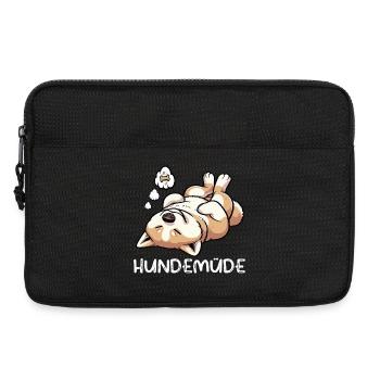 Hundemüde Akita Akitabesitzer Akitas Akitahalter - Laptoptasche 13" - Schwarz - Vorne