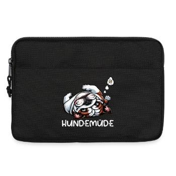 Dog Tired English Bulldog Bully Bully Owner - Laptop bag 13" - black - Front