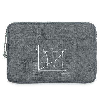 Tripelpunkt Phasendiagramm Thermodynamik Nerd - Laptoptasche 13" - Grau meliert - Vorne