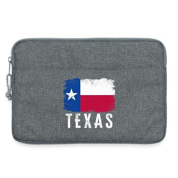 Texas State Flag gezeichnet Vintage Texas, USA - Laptoptasche 13" - Grau meliert - Vorne