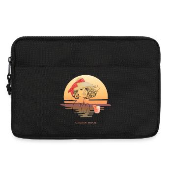 Golden Hour Sunset Design, Elegant Summer Feeling - Laptop bag 13" - black - Front