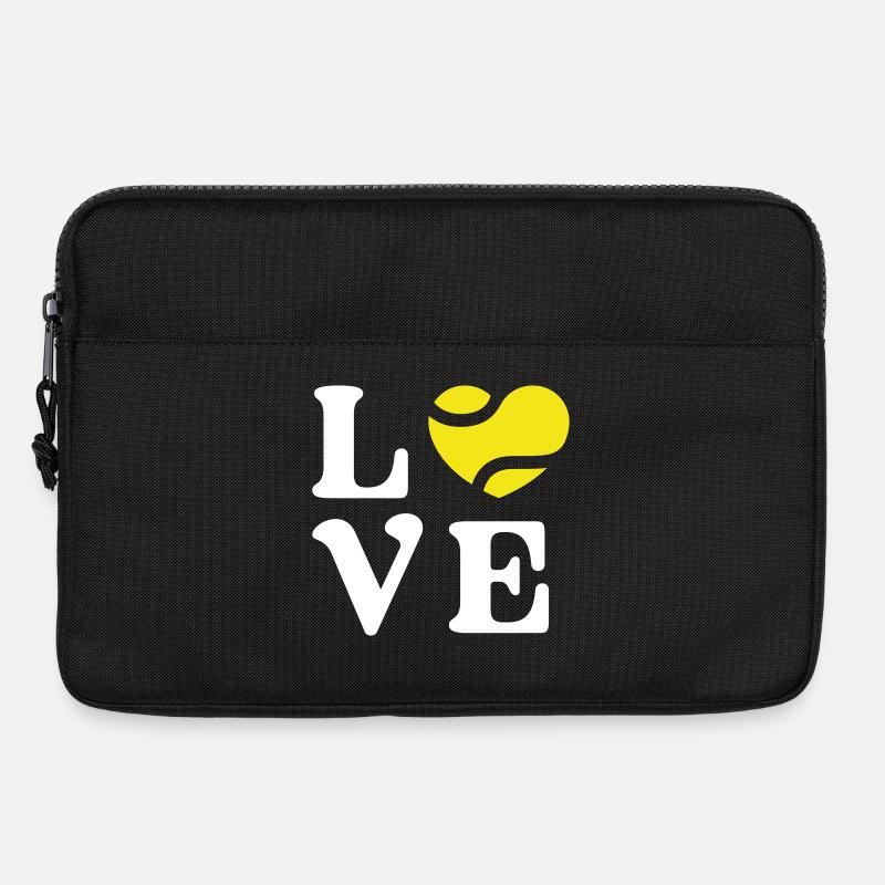 Tennis-Liebe - Laptoptasche 13" - Schwarz