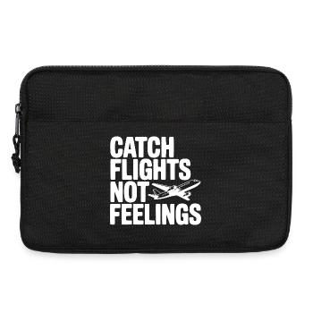 Fang Flüge, nicht Gefühle - Laptoptasche 13" - Schwarz - Vorne