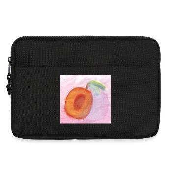 Pfirsisch_Wasserfarben - Sacoche pour ordinateur portable 13 pouces - noir - Devant