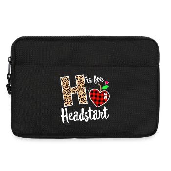 Cœur à carreaux de Léopard H Headstart - Sacoche pour ordinateur portable 13 pouces - noir - Devant