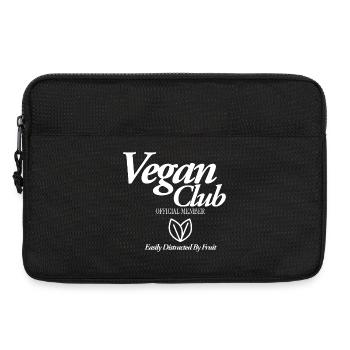 Membre officiel de Vegan CLub - Sacoche pour ordinateur portable 13 pouces - noir - Devant