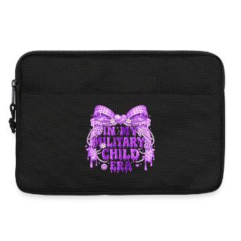 Military Child Era Purple | Militair Children's Gift - Laptop bag 13" - black - Front