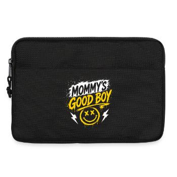Mommy's Good Boy - Graffiti Smiley - Laptoptasche 13" - Schwarz - Vorne