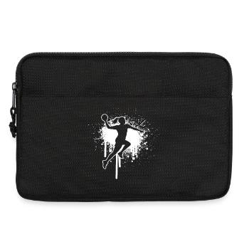 Geschenkidee für eine Handball-Fanin mit Ballsport - Laptoptasche 13" - Schwarz - Vorne