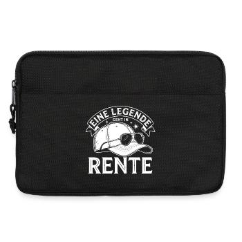 Rente Legende: Helm mit Sonnenbrille - Laptoptasche 13" - Schwarz - Vorne