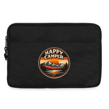 Happy Camper Camping Vintage | Cadeau Randonnée Na - Sacoche pour ordinateur portable 13 pouces - noir - Devant
