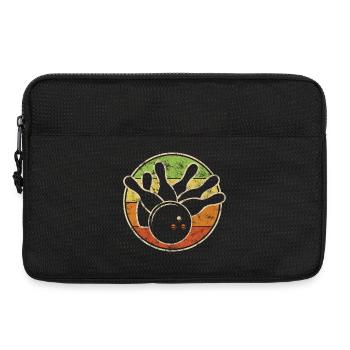Vintage Bowling Kegel Mit Kugel Für Kegel Club - Laptoptasche 13" - Schwarz - Vorne