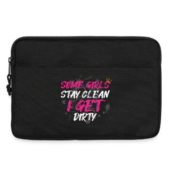 Some girls stay clean Schlammlauf Mud Run - Laptop bag 13" - black - Front