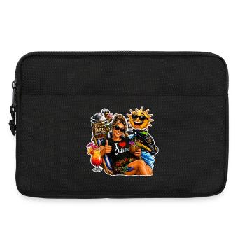 Motif estival de vacances en mer Baltique Ladies Beach Bar - Sacoche pour ordinateur portable 13 pouces - noir - Devant