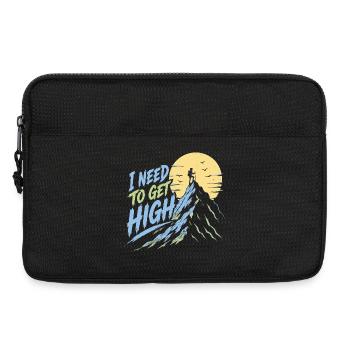 Mountain Hiking Adventure - I Need to Go High - Laptop bag 13" - black - Front