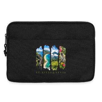 Voyage à Saint-Christophe-Nevis – Île des Caraïbes et culture - Sacoche pour ordinateur portable 13 pouces - noir - Devant