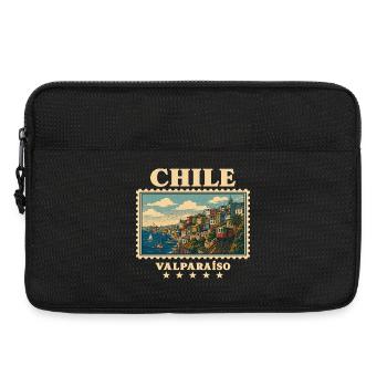 Chile Valparaíso Vintage Reisemarke - Laptoptasche 13" - Schwarz - Vorne