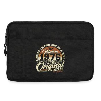 Cadeau d’anniversaire vintage 1976 50 ans rétro - Sacoche pour ordinateur portable 13 pouces - noir - Devant