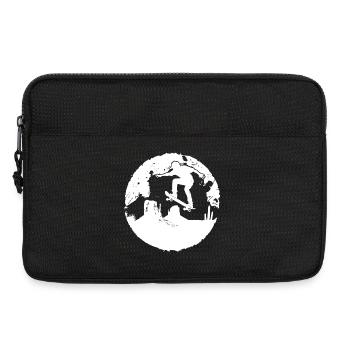 Skateboarder Drawing - Laptop bag 13" - black - Front