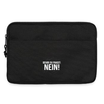 Bevor du fragst Nein Grunge style - Laptoptasche 13" - Schwarz - Vorne
