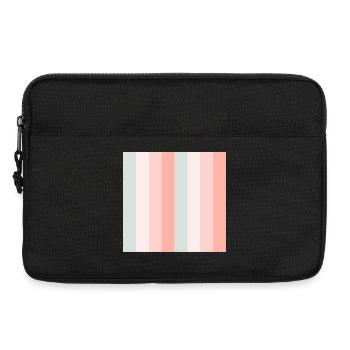 Palette de rayures verticales pastel - Sacoche pour ordinateur portable 13 pouces - noir - Devant