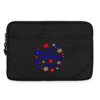 bin jetzt ein Schulkind - Laptoptasche 13" - Schwarz - Vorne