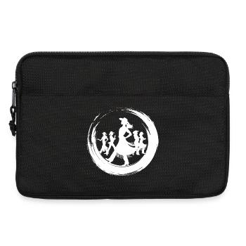 Motif de danse en ligne - Sacoche pour ordinateur portable 13 pouces - noir - Devant