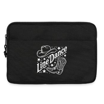 Line Dance Western Country - Laptoptasche 13" - Schwarz - Vorne