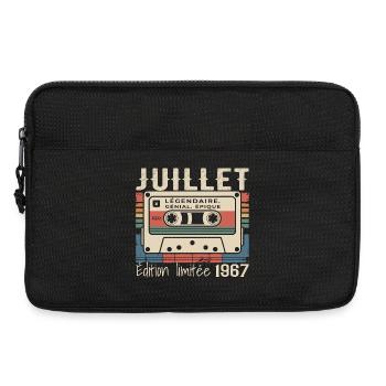 Juillet 1967 Cadeau Anniversaire Juillet 1967  - Sacoche pour ordinateur portable 13 pouces - noir - Devant