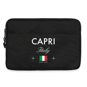 Capri Italie Coordonnées Souvenir de voyage - Sacoche pour ordinateur portable 13 pouces - noir - Devant