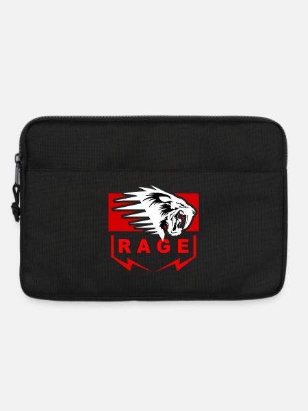 LÖWENWUT - Laptoptasche 13" - Schwarz