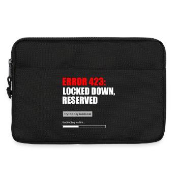 FEHLER 423 — GESPERRT, FÜR IHN RESERVIERT - Laptoptasche 13" - Schwarz - Vorne