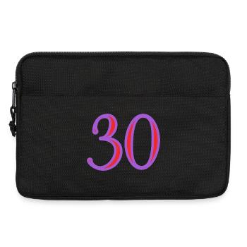 30. 30 YEARS. 30th ANNIVERSARY. 30 YEARS ANNIVERSARY. - Laptop bag 13" - black - Front
